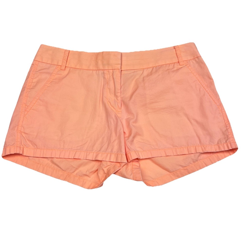 Women's J.Crew Broken-In Chino Shorts Women's Size 4 Peach 100%‎ Cotton